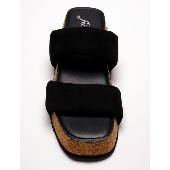 🎉LAST CHANCE🎉 FREE PEOPLE Fairmount Flared Sandals / Black - Picture 10 of 13